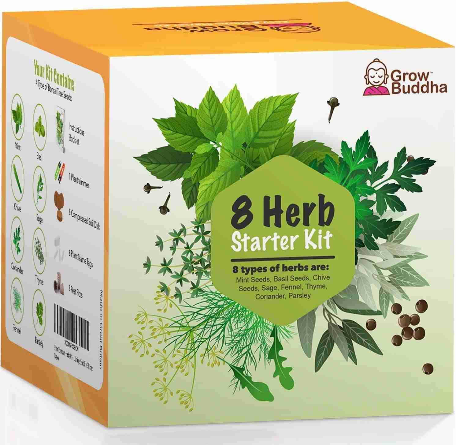 Grow Buddha 8 herb starter kit