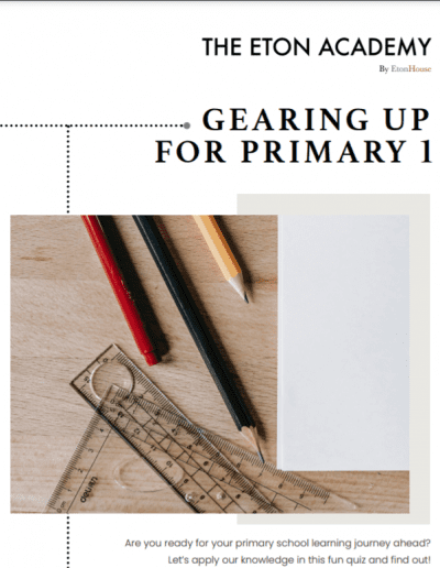 Gearing Up For Primary 1 Worksheet